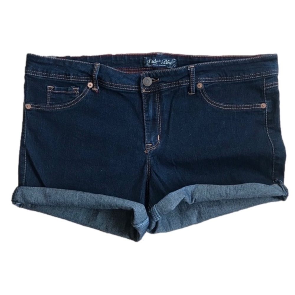 FADE to Blue stretch denim cut offs plus size 22W